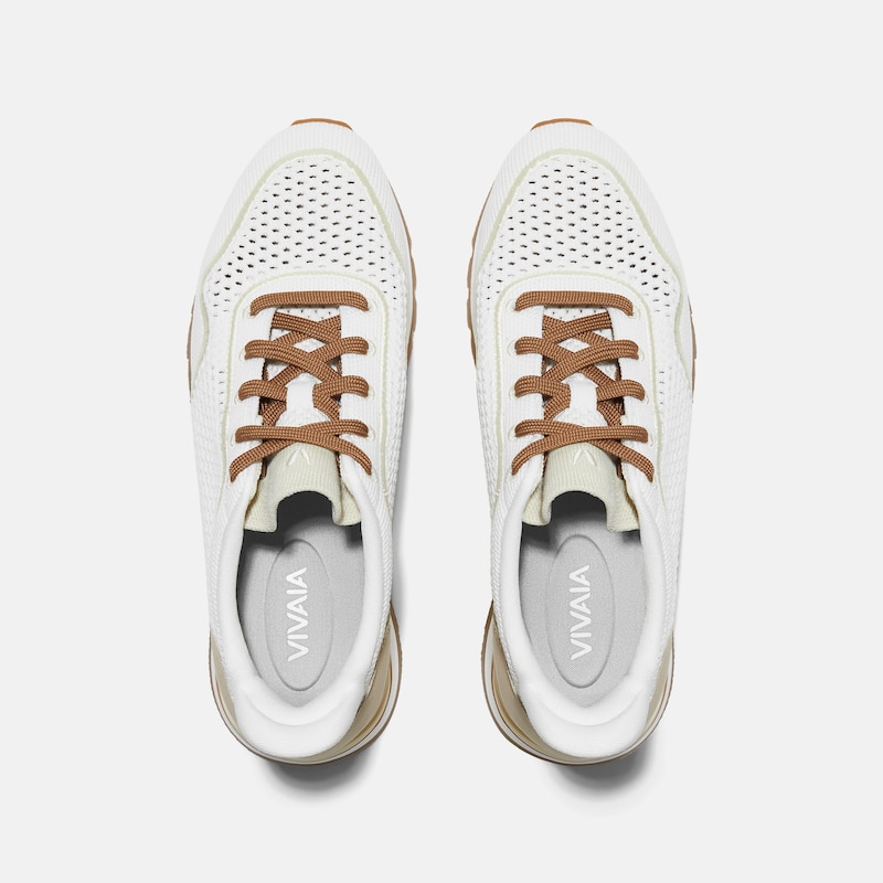 Unisex Slip-On Mesh Sneakers (Allday), WHITE BUFF BEIGE, EU35 | VIVAIA