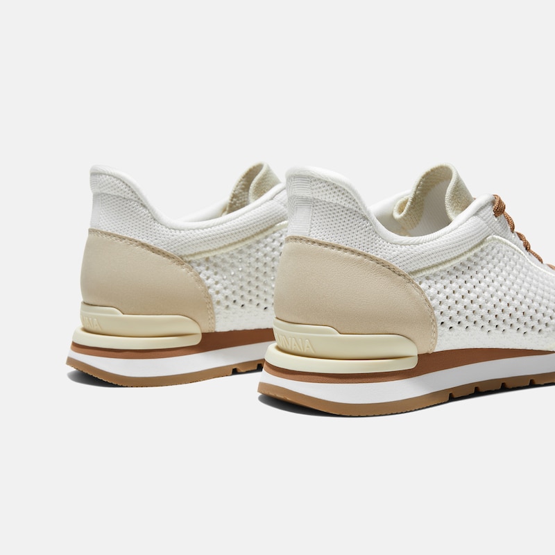 Unisex Slip-On Mesh Sneakers (Allday), WHITE BUFF BEIGE, EU35 | VIVAIA