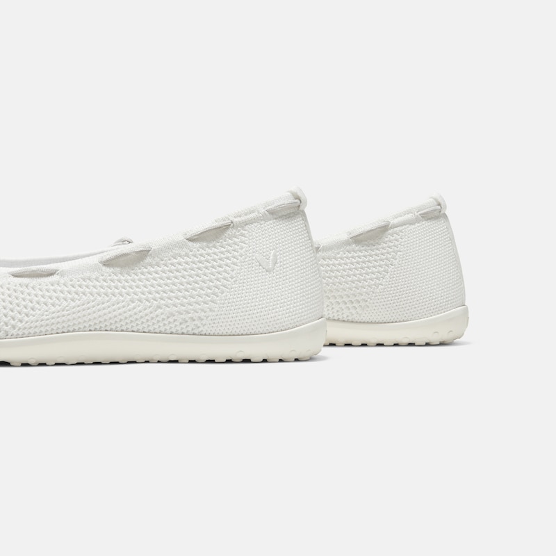 Round-Toe Barefoot Flats (Nika), WHITE, EU35 | VIVAIA