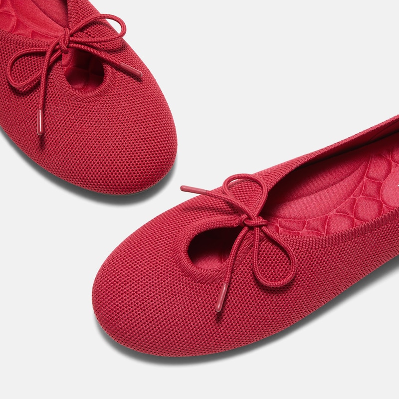 Round-Toe Lace-up Flats (Camora), RUBY  RED, EU38.5 | VIVAIA