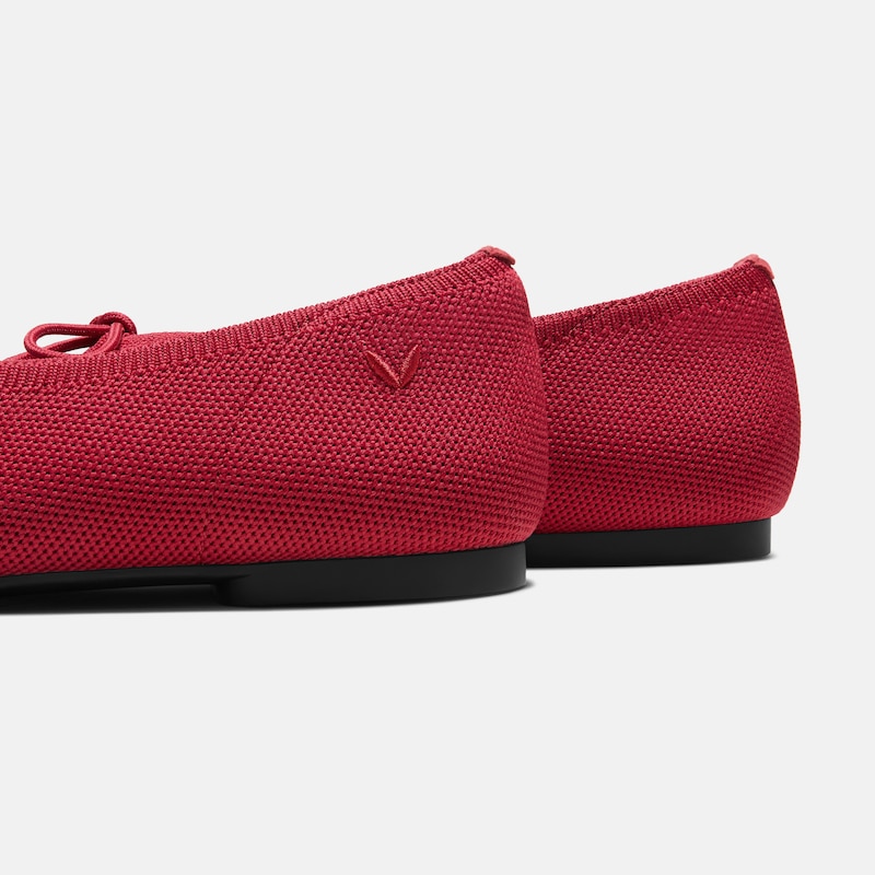 Round-Toe Lace-up Flats (Camora), RUBY  RED, EU38.5 | VIVAIA