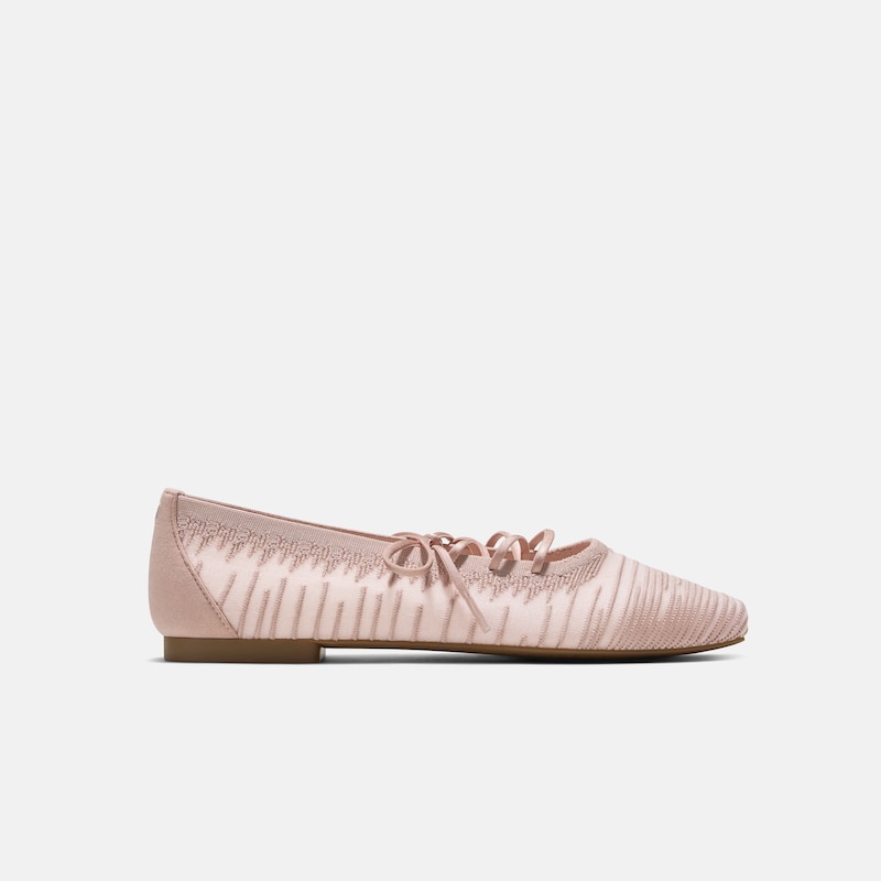 Square-Toe Lace-Up Mary Janes (Miley), BALLET BLUSH, EU38 | VIVAIA
