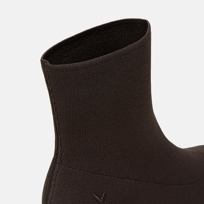 2-in-1 Detachable Mid Heel Boots (Rita), DARK CHOCOLATE, EU37 | VIVAIA