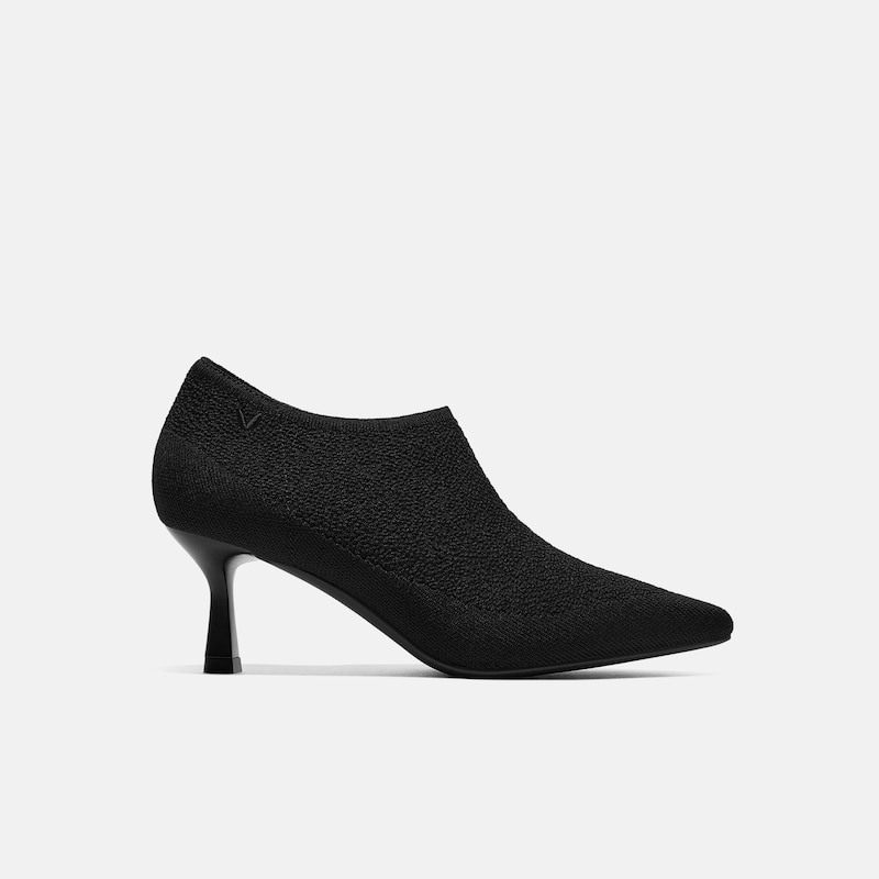 Pointed-Toe Mid Heels (Alana), BLACK JACQUARD, EU38.5 | VIVAIA
