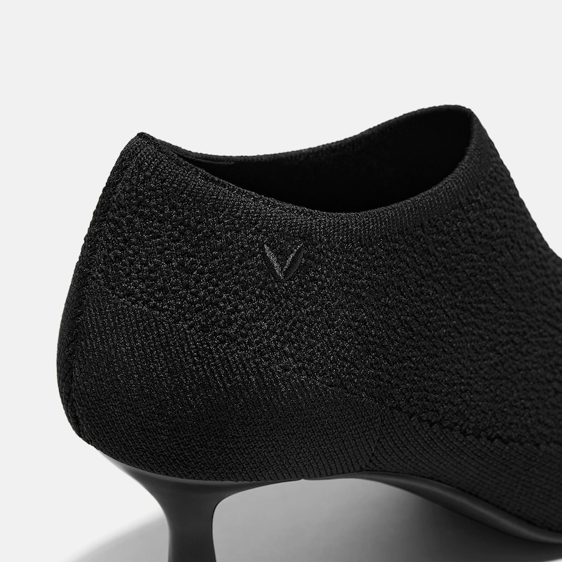 Pointed-Toe Mid Heels (Alana), BLACK JACQUARD, EU38.5 | VIVAIA