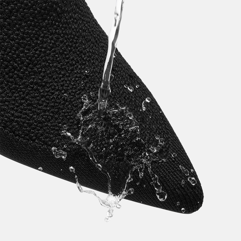 Pointed-Toe Mid Heels (Alana), BLACK JACQUARD, EU38.5 | VIVAIA