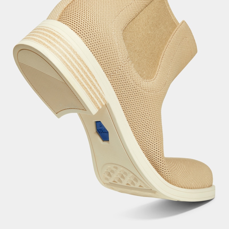 Square-Toe Ankle Chelsea Boots (Clara), Nude Peach, EU39 | VIVAIA