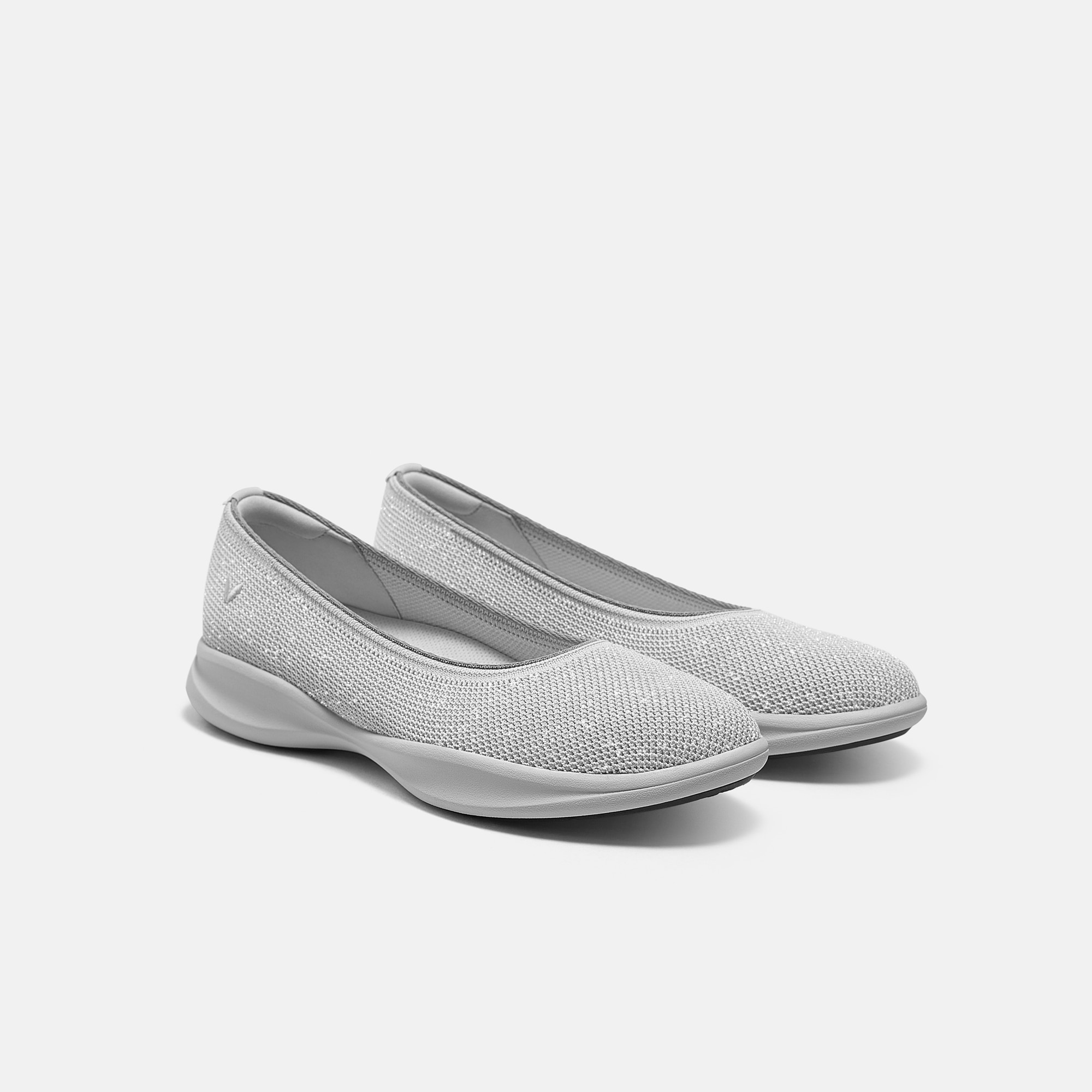 Walker Pro Hybrid Ballet Flats (Izabel) - Metallic Diamond