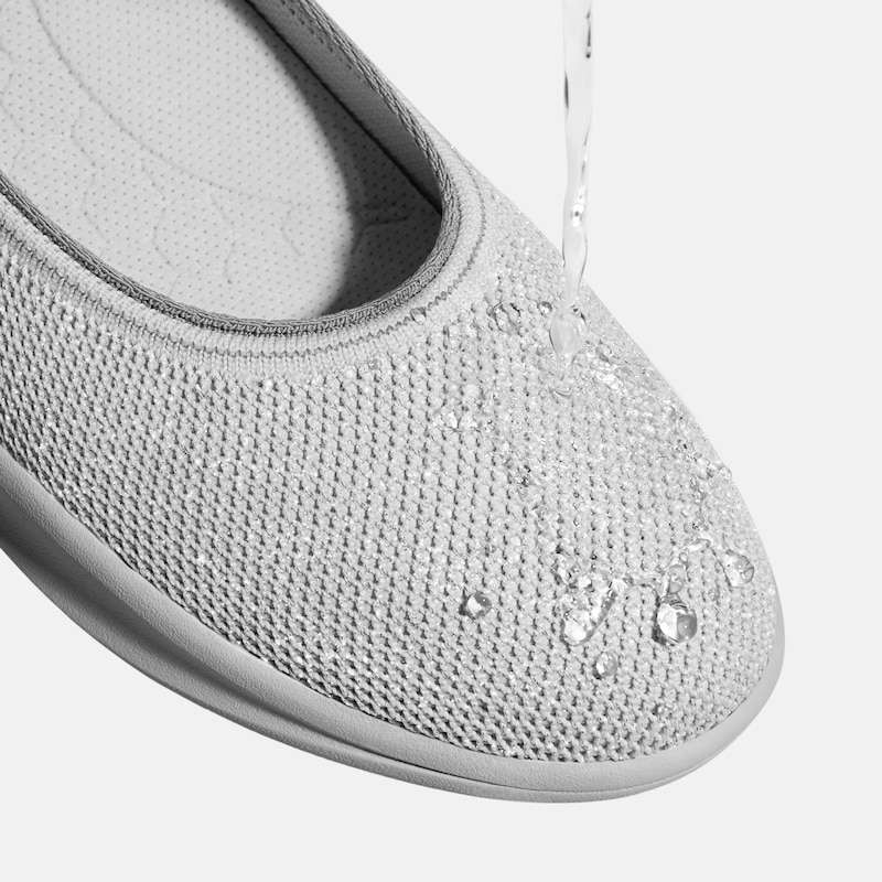 Walker Pro Hybrid Ballet Flats (Izabel), METALLIC DIAMOND, EU39 | VIVAIA