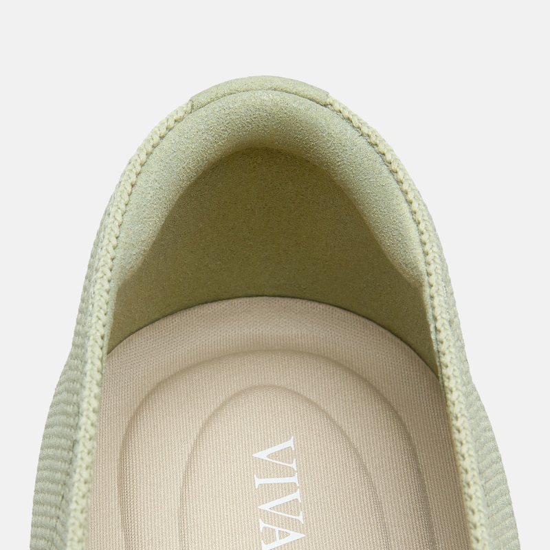 Pointed-Toe Aria Crisscross Loafers (Marvis), MATCHA&CREAM IVORY, EU39.5 | VIVAIA
