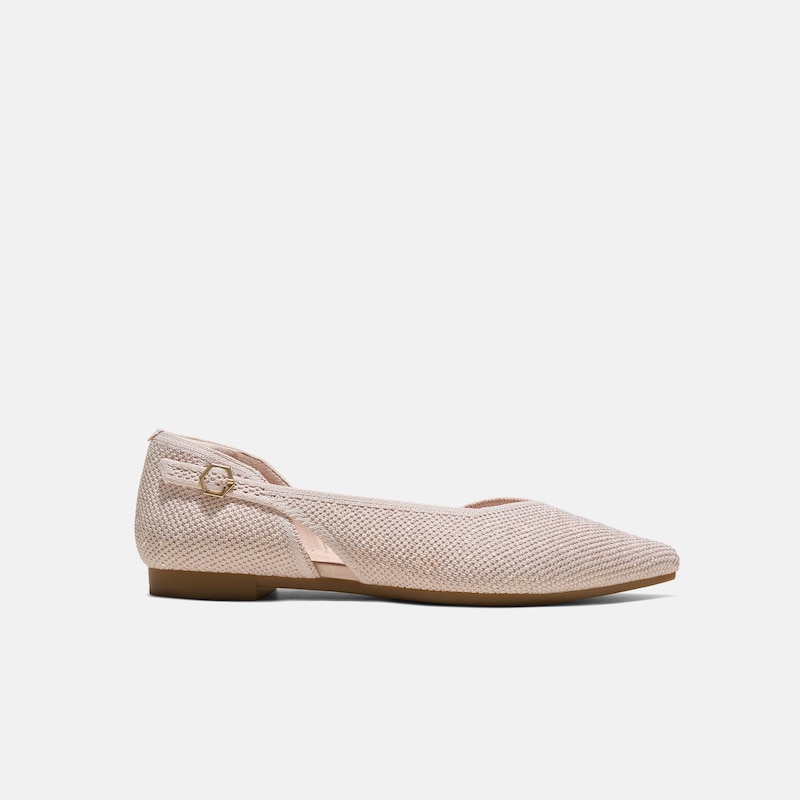 D'Orsay-Ballerinas mit spitzer Spitze (Malory), ROSE GOLD BRICKWORK, EU39.5 | VIVAIA