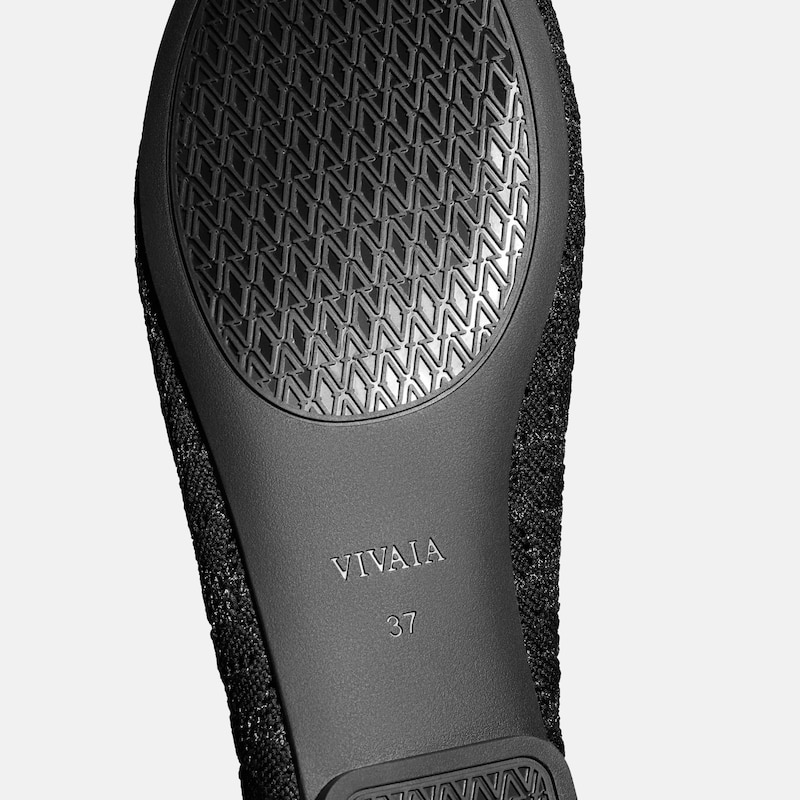 Round-Toe Lace-up Flats (Camora), Black Floral, EU38 | VIVAIA