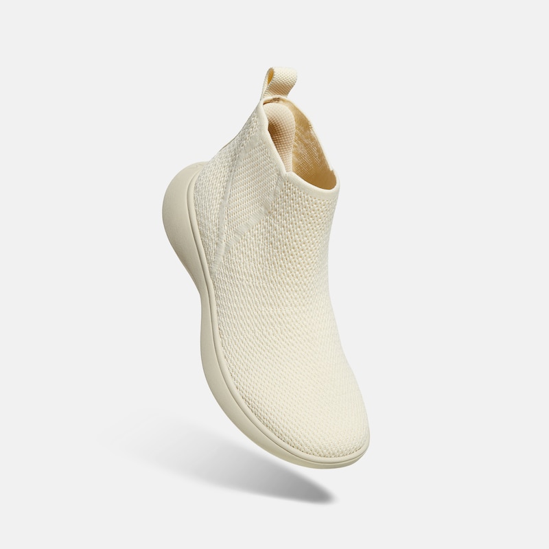 Round-Toe Slip-On Sneaker Boots (Urban Boots), CREAM JAGGED, EU35 | VIVAIA