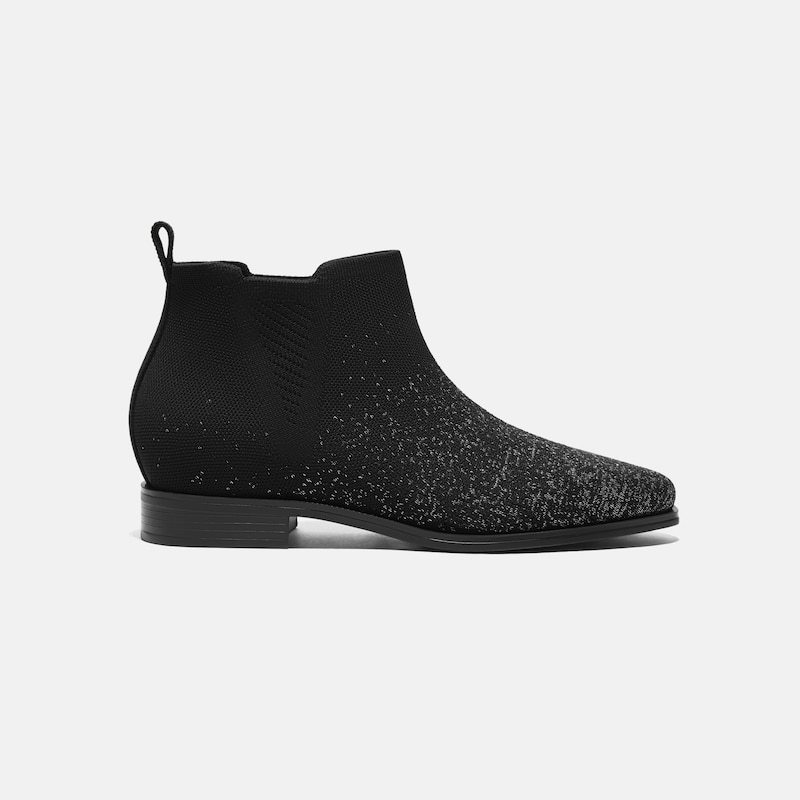 Square-Toe Slip-On Chelsea Boots (Ryan Slip-On), BLACK METALLIC, EU39 | VIVAIA