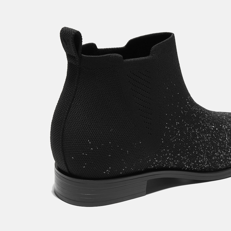 Square-Toe Slip-On Chelsea Boots (Ryan Slip-On), BLACK METALLIC, EU39 | VIVAIA