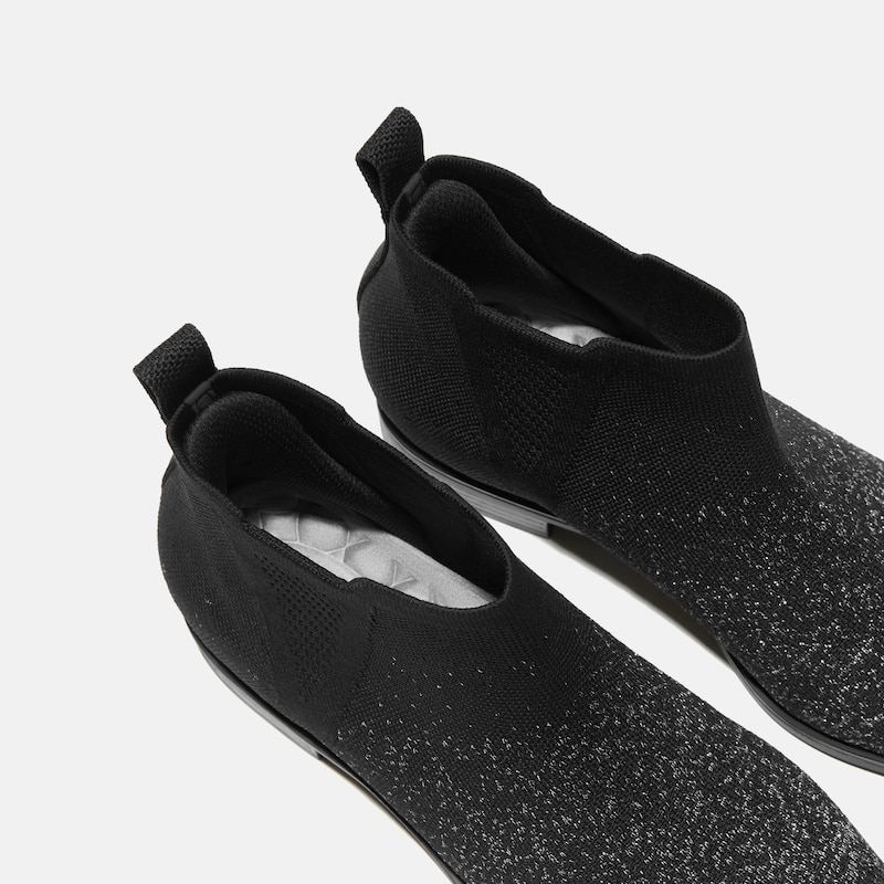 Square-Toe Slip-On Chelsea Boots (Ryan Slip-On), BLACK METALLIC, EU39 | VIVAIA