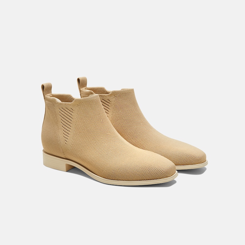 Square-Toe Slip-On Chelsea Boots (Ryan Slip-On), Nude Peach, EU38 | VIVAIA