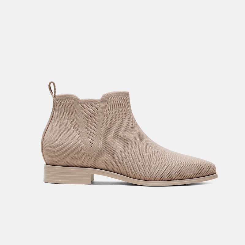 Square-Toe Slip-On Chelsea Boots (Ryan Slip-On), WARM TAUPE, EU39.5 | VIVAIA