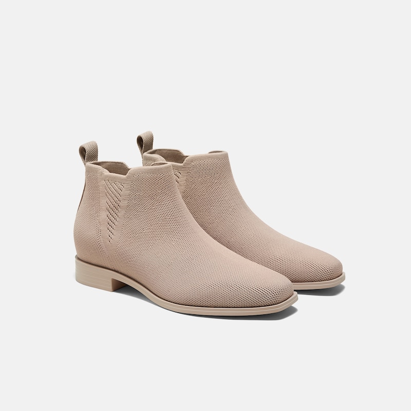 Square-Toe Slip-On Chelsea Boots (Ryan Slip-On), WARM TAUPE, EU39.5 | VIVAIA