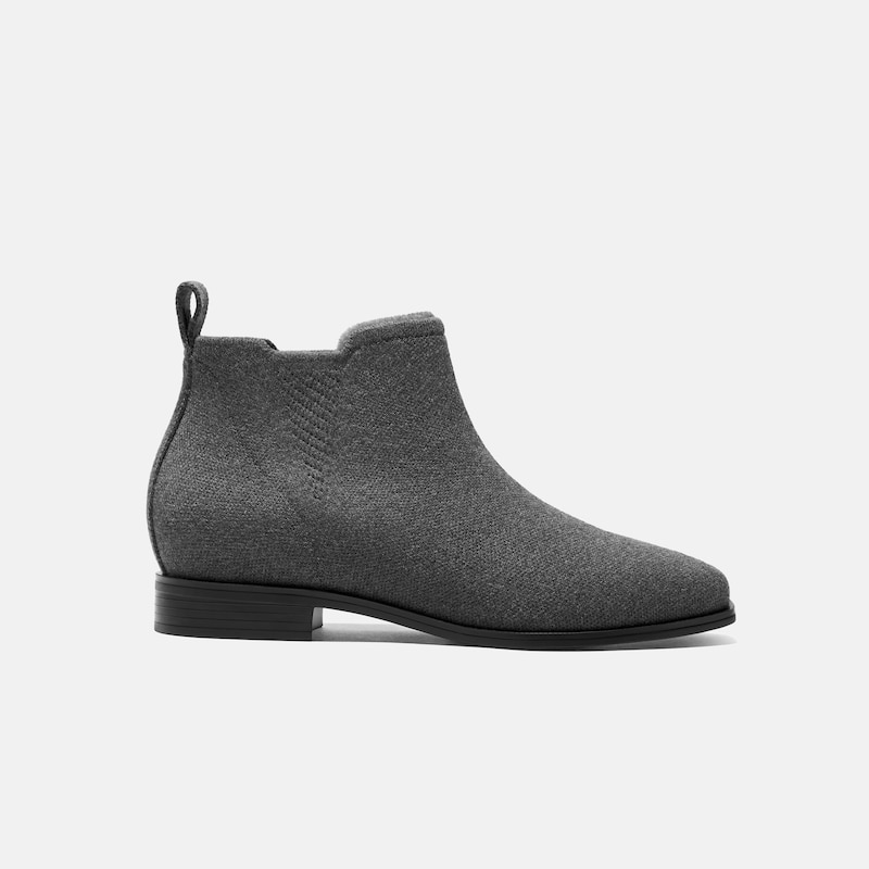 Square-Toe Slip-On Chelsea Boots-Winter Limited Edition (Ryan Slip-On), RICH GREY WOOL WATER RPT, EU35 | VIVAIA