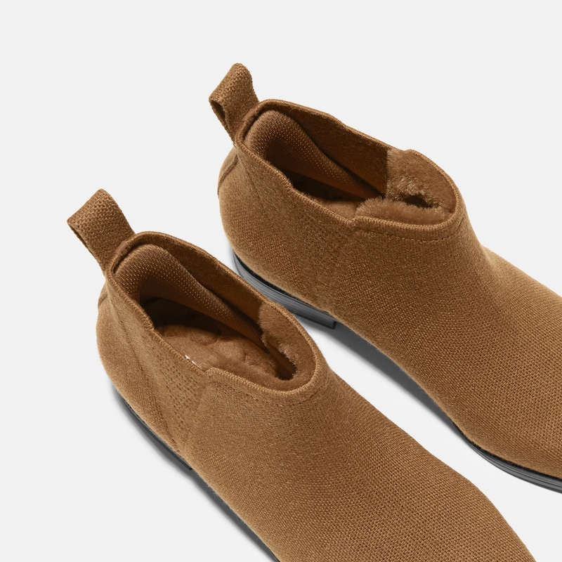 Square-Toe Slip-On Chelsea Boots-Winter Limited Edition (Ryan Slip-On), CARAMEL WOOL WATER RPT, EU38 | VIVAIA