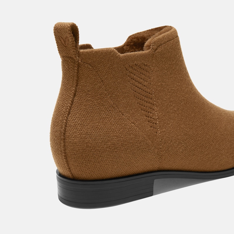 Square-Toe Slip-On Chelsea Boots-Winter Limited Edition (Ryan Slip-On), CARAMEL WOOL WATER RPT, EU38 | VIVAIA
