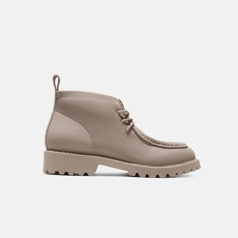 Round-Toe Lug Sole Ankle Boots (Francis), WARM TAUPE, EU38 | VIVAIA