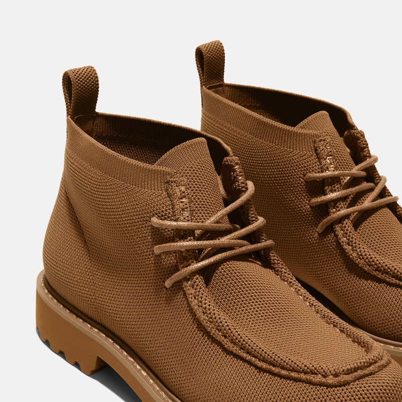 Round-Toe Lug Sole Ankle Boots (Francis), CARAMEL, EU35 | VIVAIA