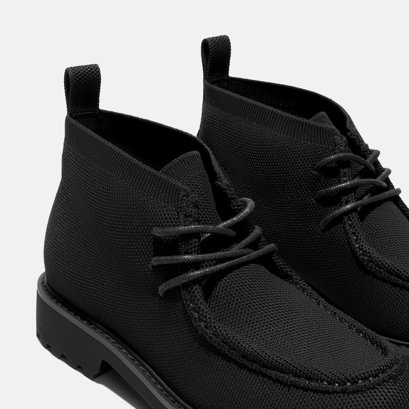 Round-Toe Lug Sole Ankle Boots (Francis), Black, EU39 | VIVAIA