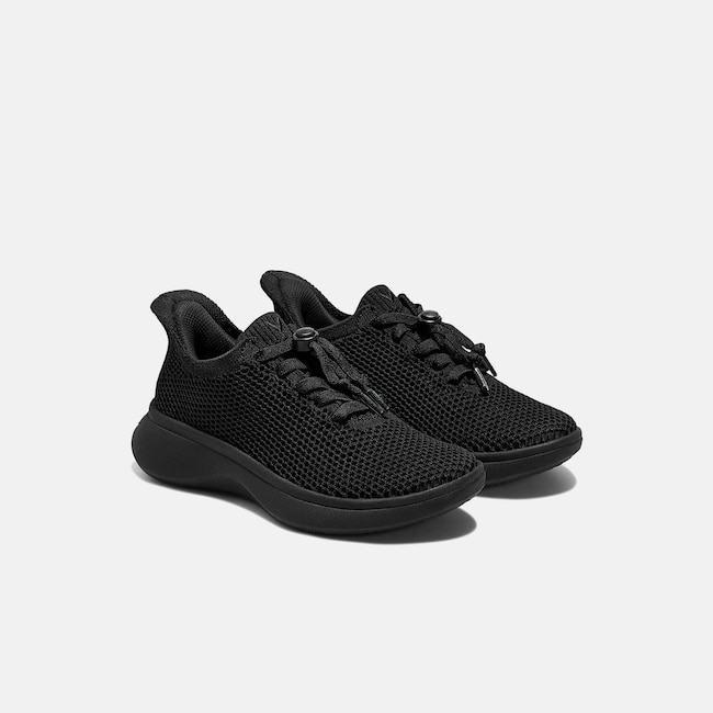 Kids' Sneaker Sliders (Urban Jr) - Mesh - Solid Black