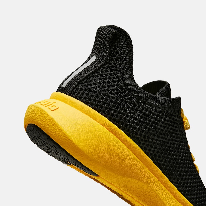 Kids' Sneaker Sliders (Urban Jr) - Mesh, BLACK YELLOW, EU35 | VIVAIA