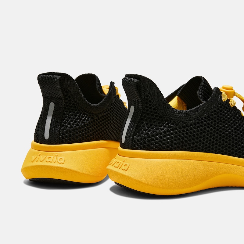 Kids' Sneaker Sliders (Urban Jr) - Mesh, BLACK YELLOW, EU35 | VIVAIA