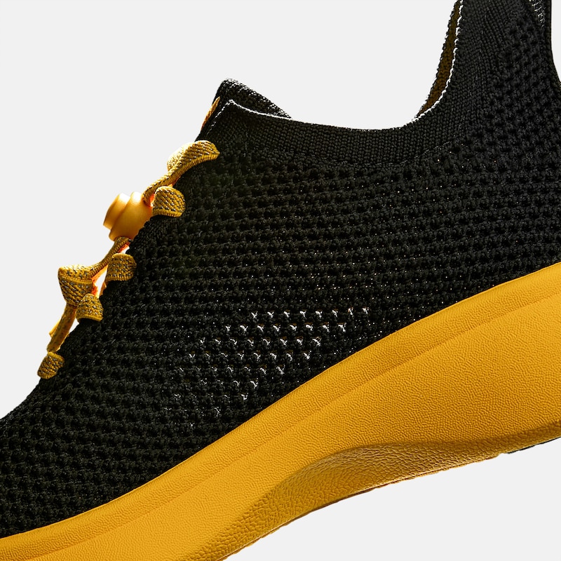 Kids' Sneaker Sliders (Urban Jr) - Mesh, BLACK YELLOW, EU35 | VIVAIA