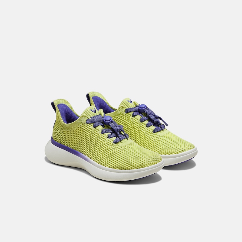 Kids' Sneaker Sliders (Urban Jr) - Mesh, Light GREEN PURPLE, EU32 | VIVAIA