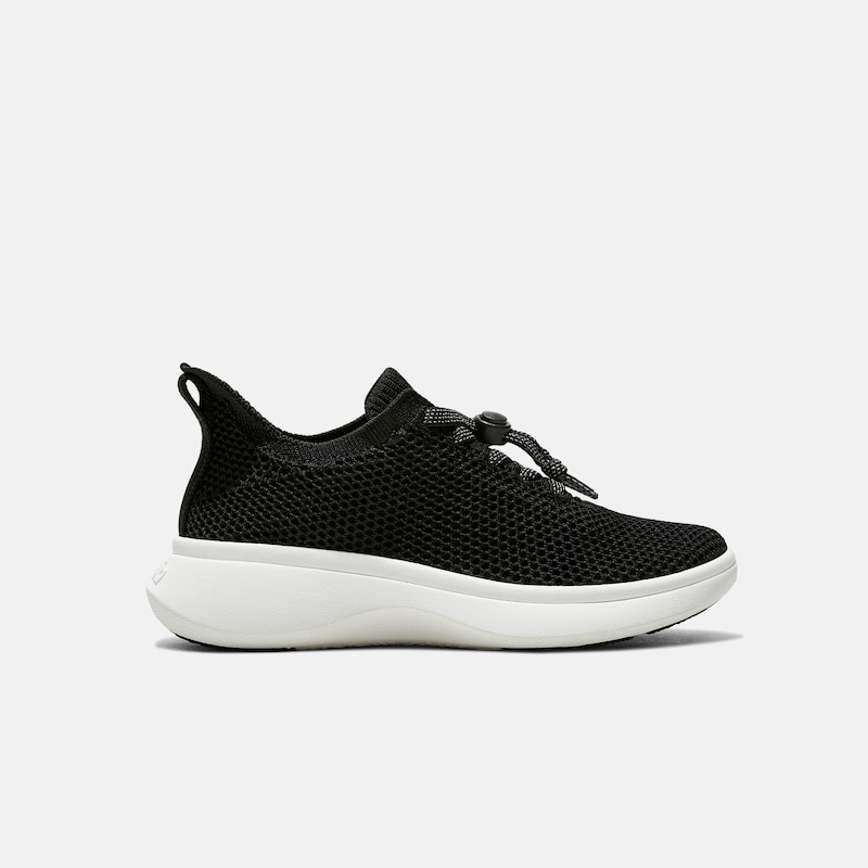 Kids' Sneaker Sliders (Urban Jr) - Mesh, BLACK WHITE, EU35 | VIVAIA