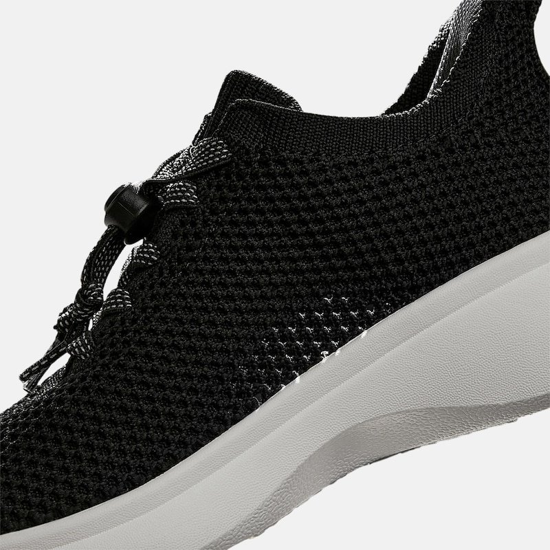 Kids' Sneaker Sliders (Urban Jr) - Mesh, BLACK WHITE, EU35 | VIVAIA