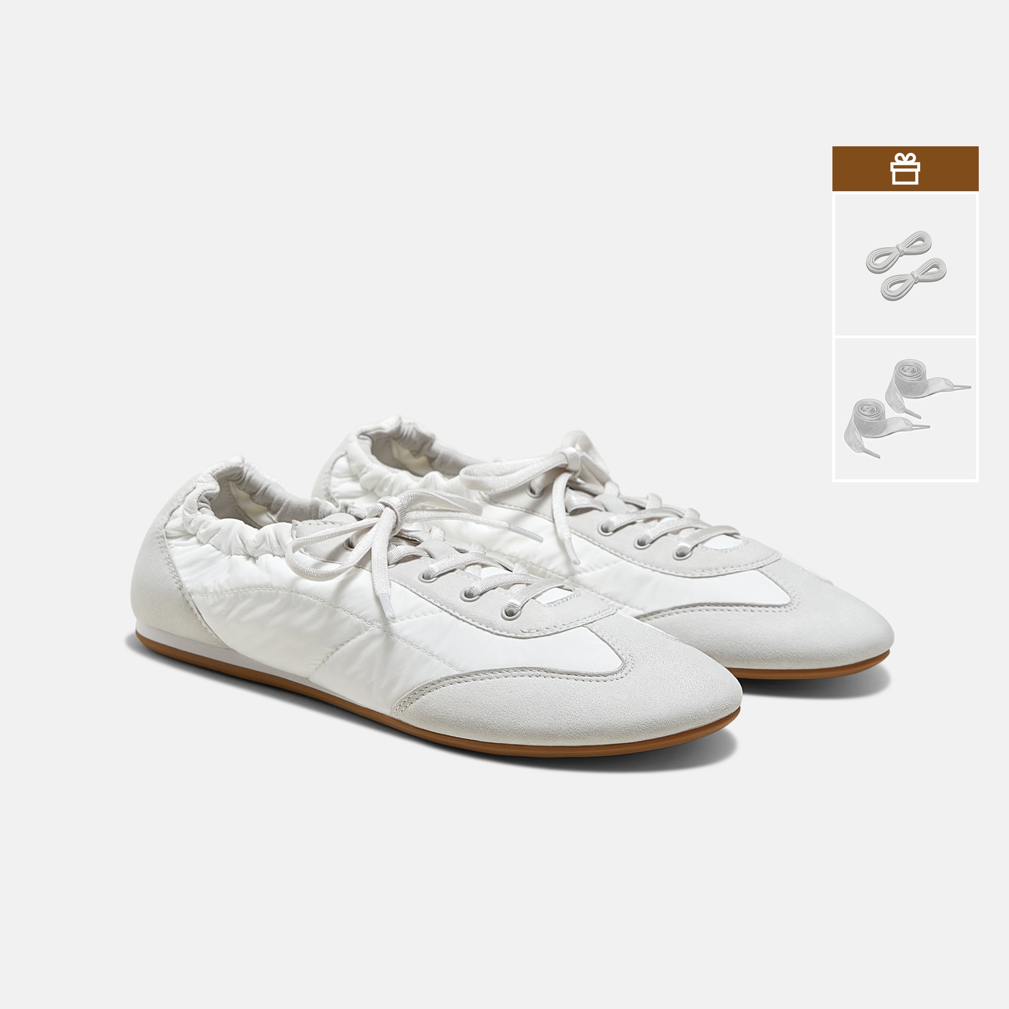 Jogger Re-Nylon Sneakerina (Yancy) - White Smokey Grey