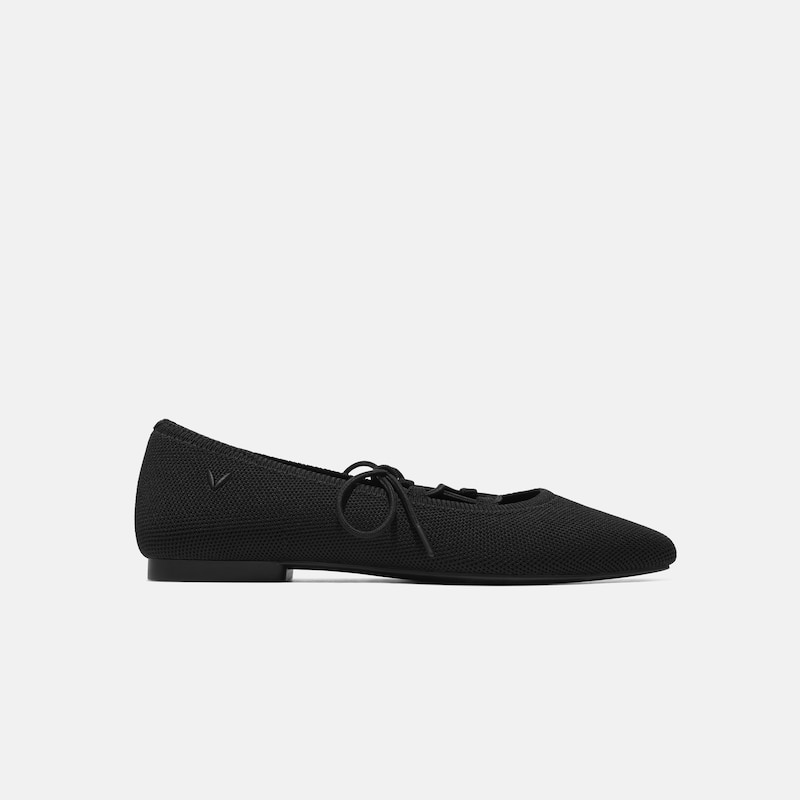 3 Laces Included Square-Toe Lace-Up Mary Janes (Miley), BLACK, EU37 | VIVAIA