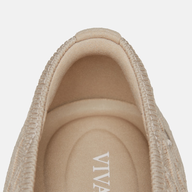 Square-Toe Lace Up Mary-Jane (Miley), ALMOND CABLE KNIT, EU41.5 | VIVAIA