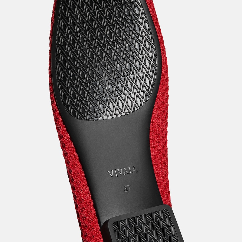 Square-Toe Mary Janes (Margot Mary Jane), RUBY RED MESH, EU37.5 | VIVAIA